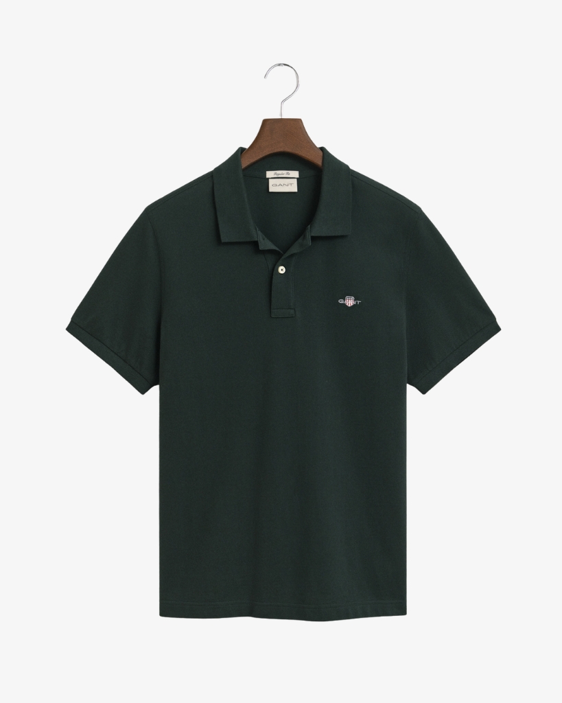 Gant Shield Piqué Polo Grøn