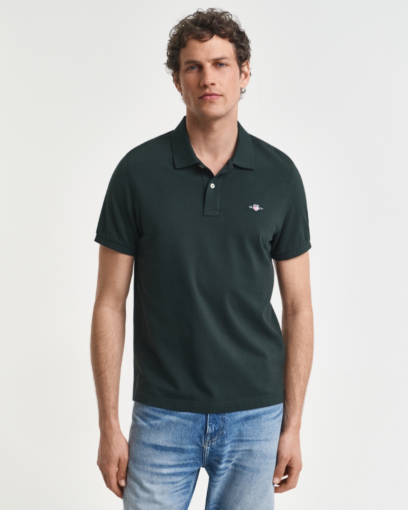 Gant Shield Piqué Polo Grøn
