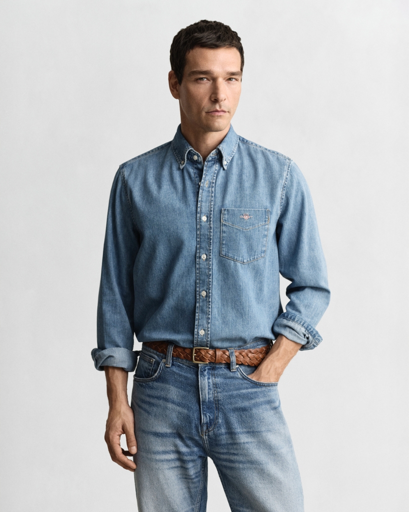 Gant Denim Skjorte Lyseblå