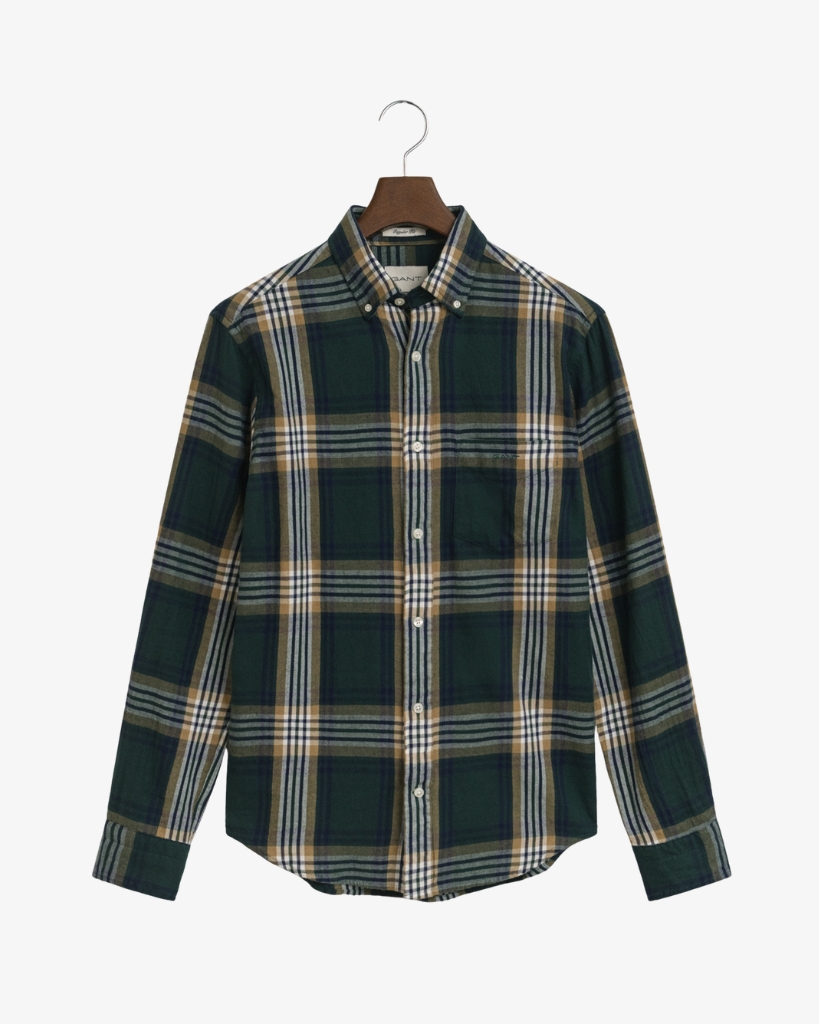 Gant Flannel Skjorte Grøn