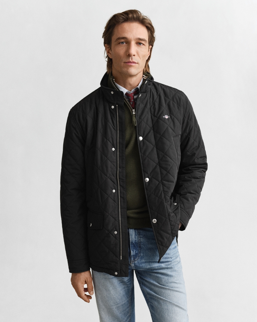 Gant Quilted Jakke Sort