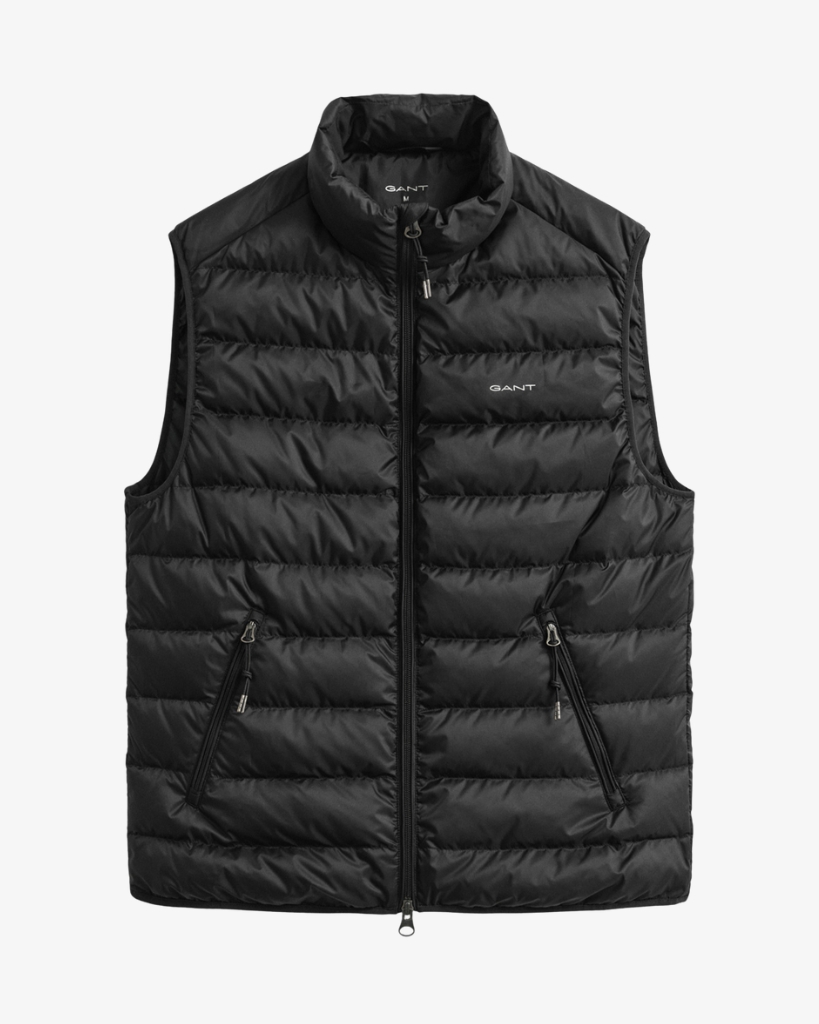 Gant Light Down Vest Sort