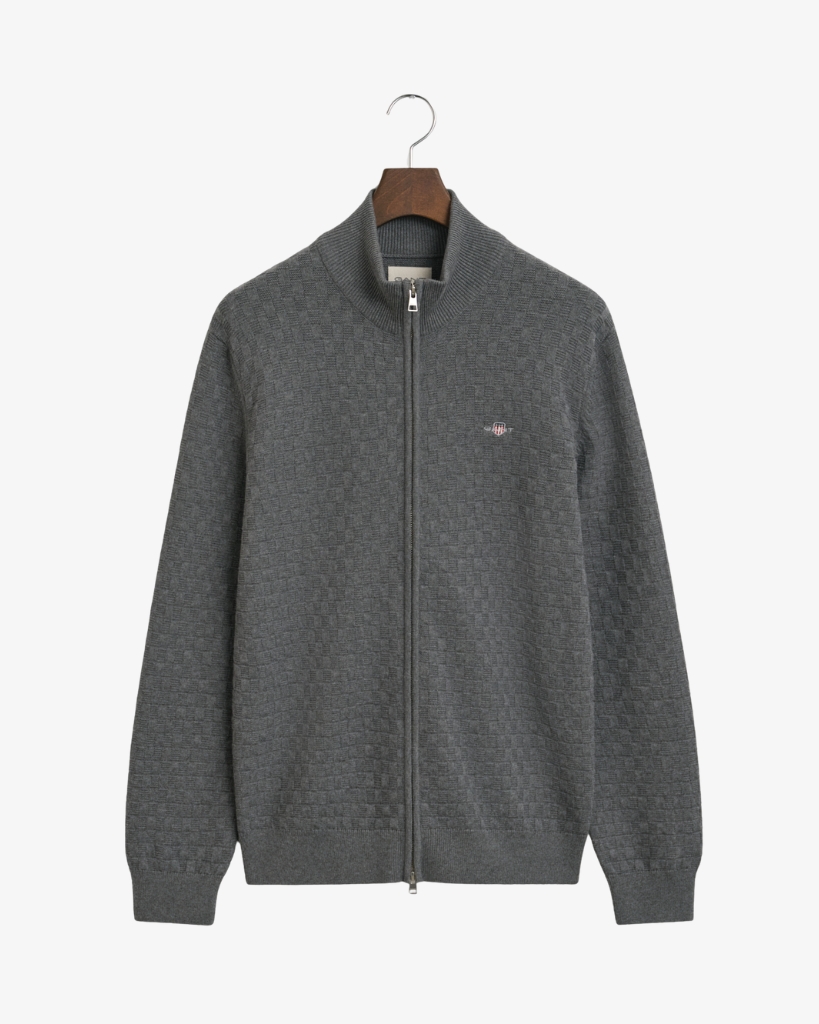 Gant Zip Sweater Mørkegrå