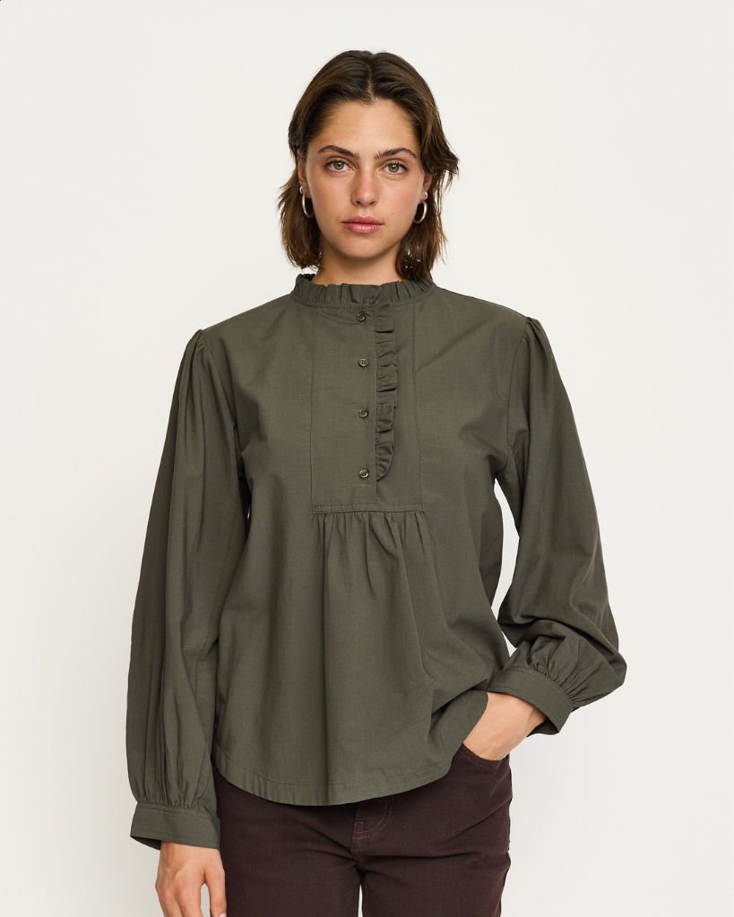Soft Rebels Tiffany Skjortebluse Grøn