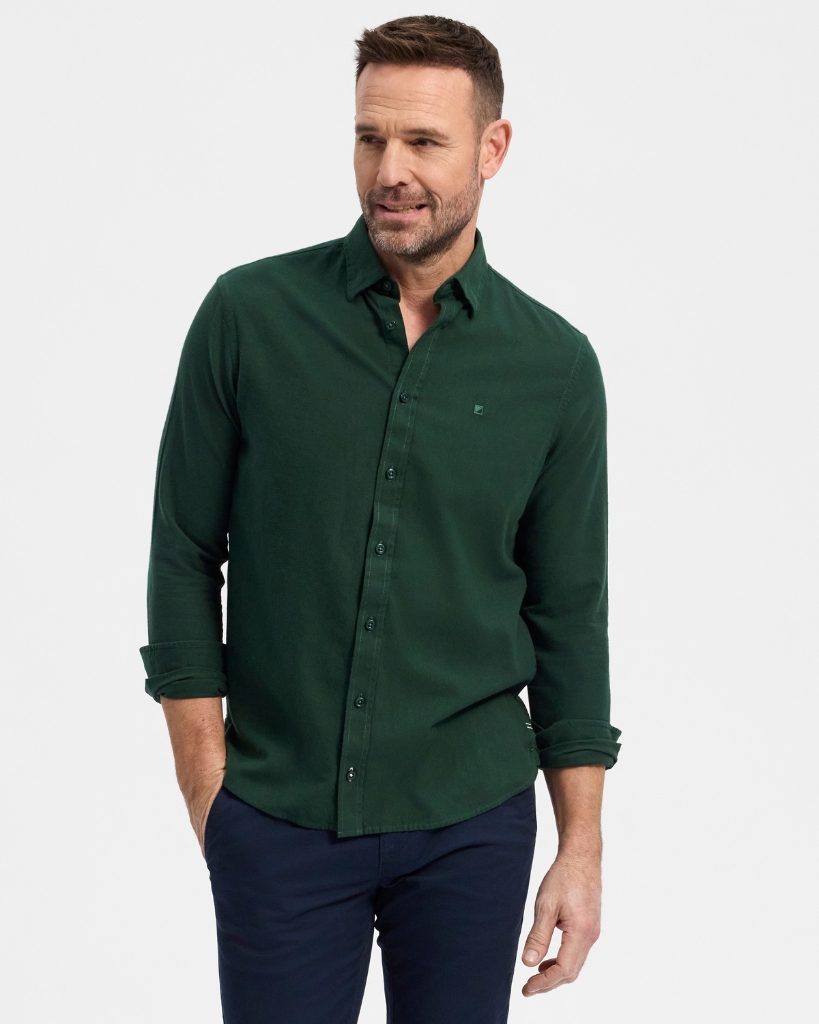 Redgreen Anton Skjorte Mørkegrøn