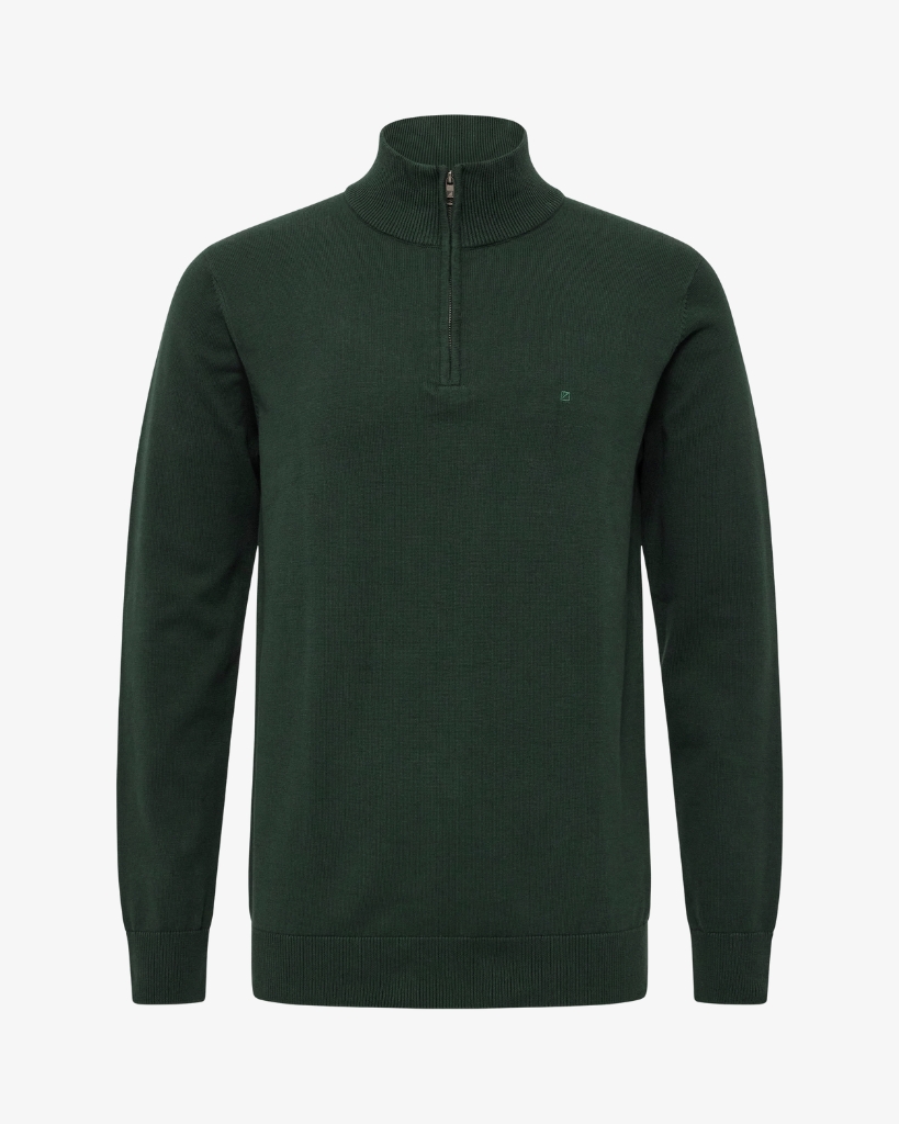 Redgreen Juliano Half-zip Strik Mørkegrøn