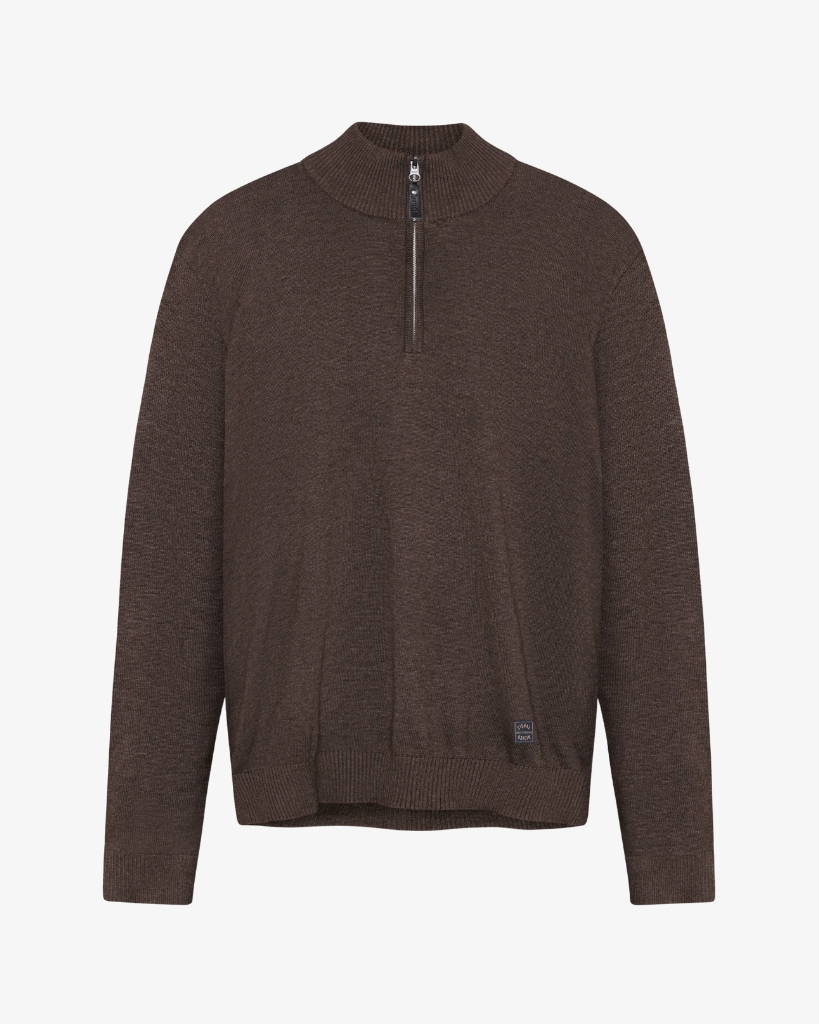 Signal KlausSi Half-zip Strik Brun