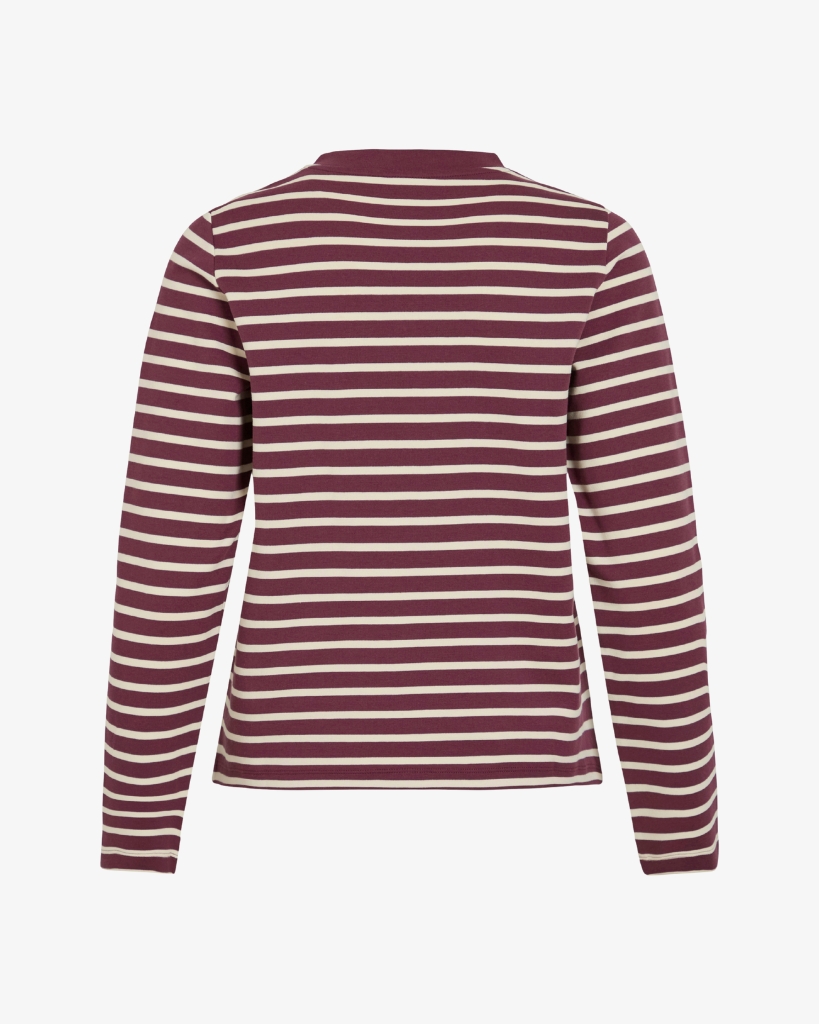 Vila Vibenoda Cardigan Bordeaux/offwhite