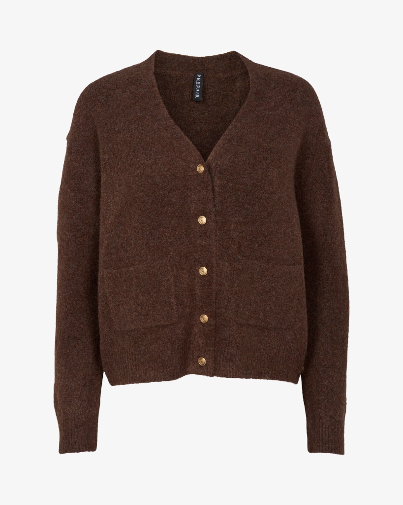 Prepair Gigi Strik Cardigan Brun