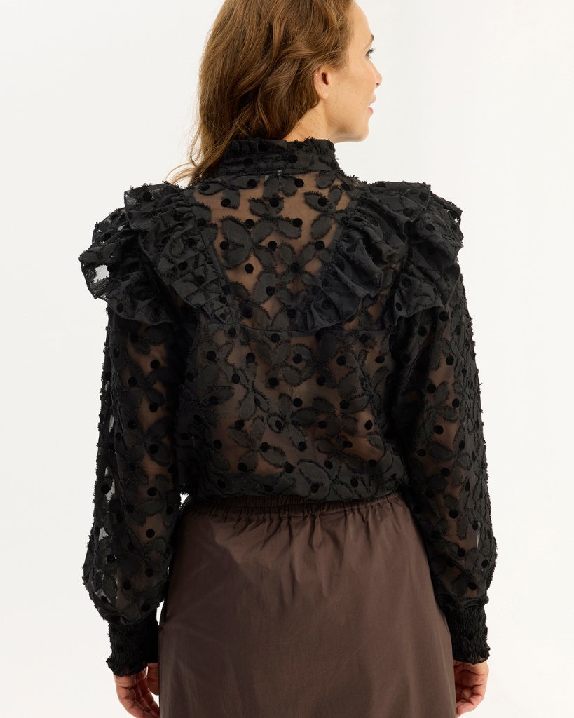 In Front Stefana Bluse Sort