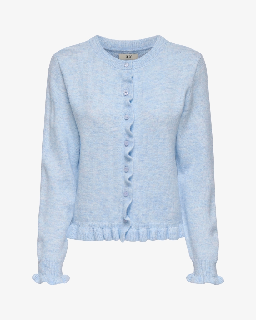 JDY Letty Frill Cardigan Lyseblå