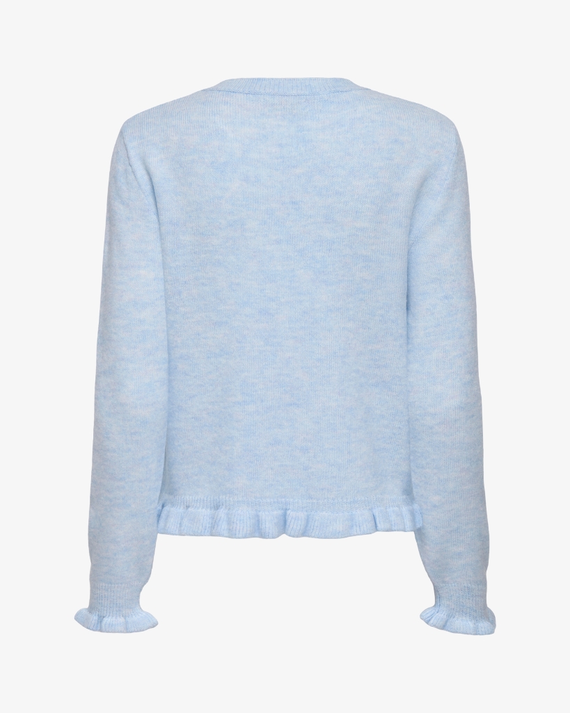JDY Letty Frill Cardigan Lyseblå