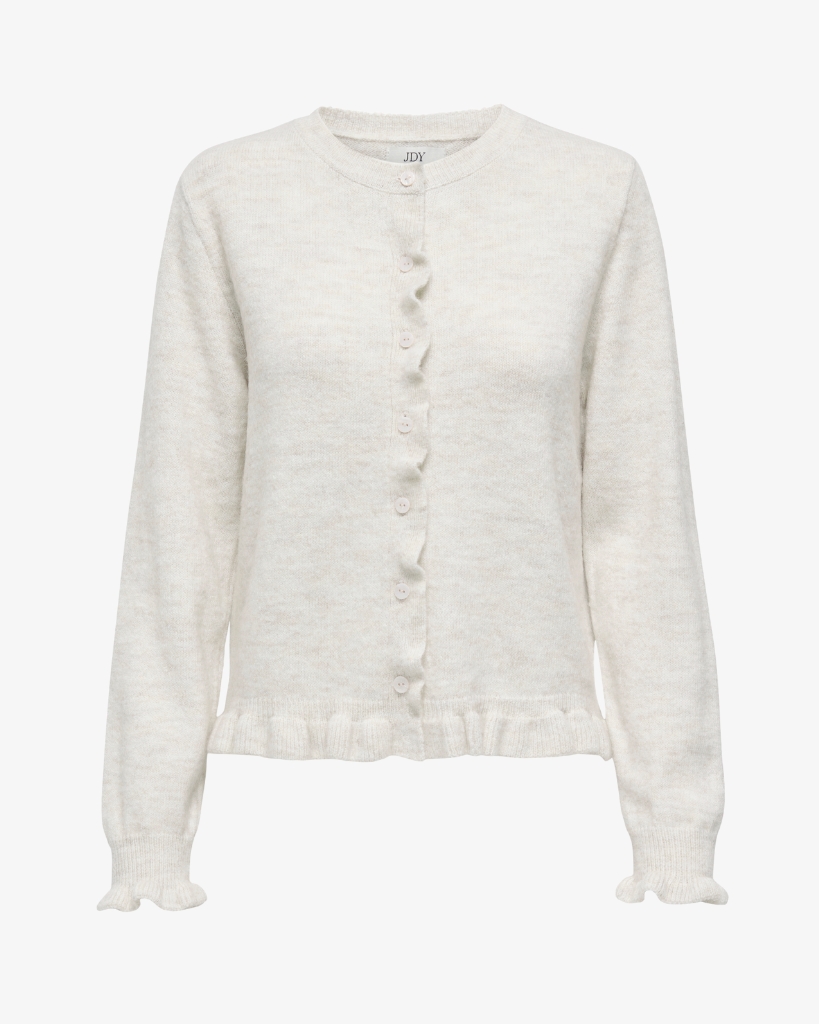 JDY Letty Frill Cardigan Hvid