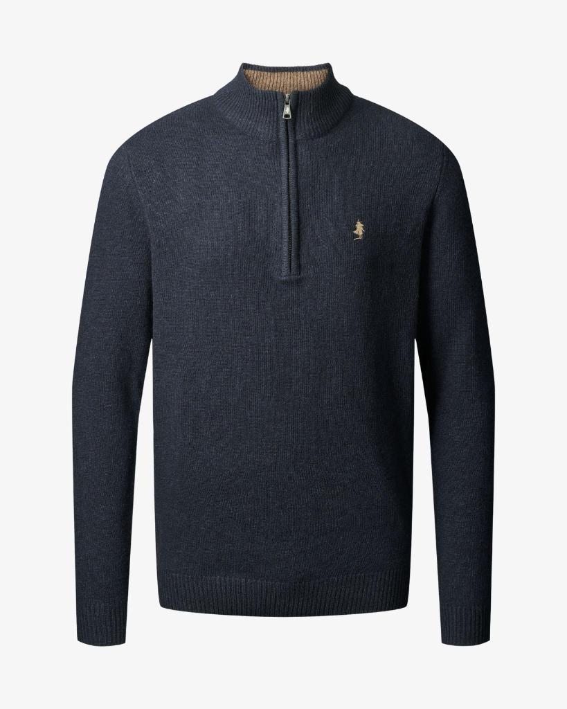 MCS Axel Half-zip Strik Navy Melange