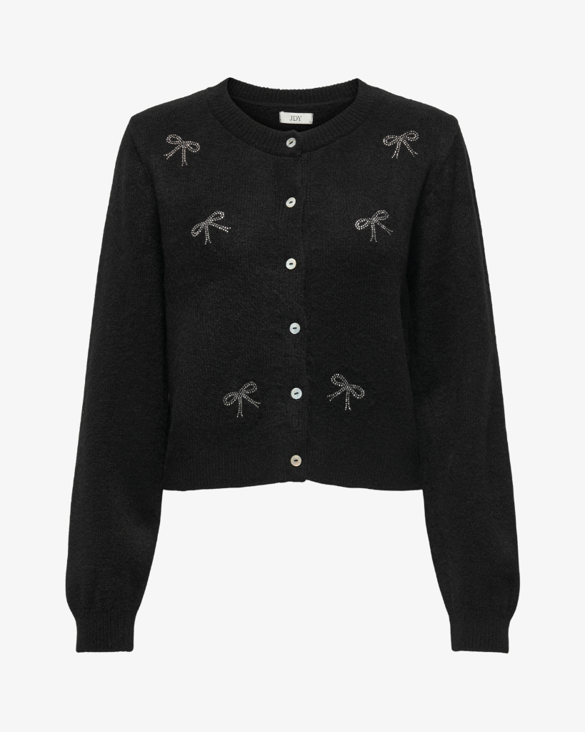 JDY Faye Bow Cardigan Sort