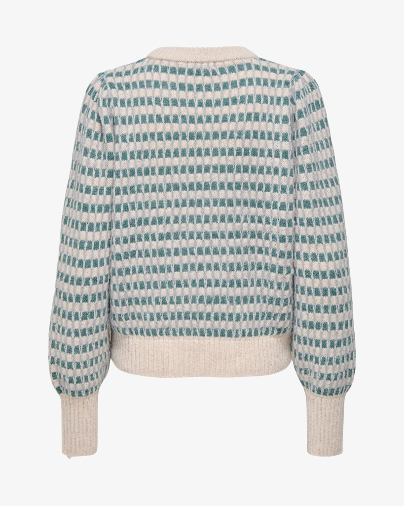 JDY Sigred Life Puff Strik Grøn/sand