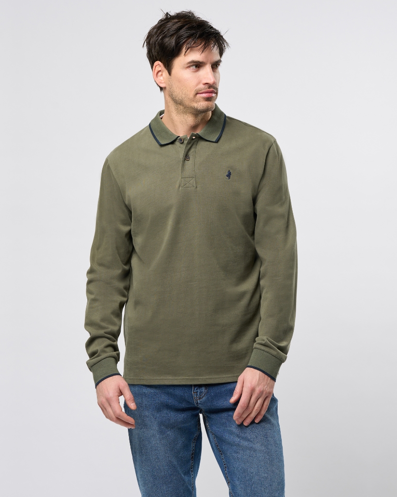 MCS Jim Langærmet Polo Grøn