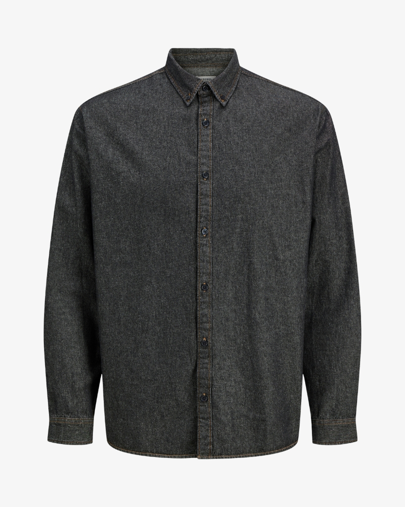 JJ Rebel Avan Denim Skjorte Sort