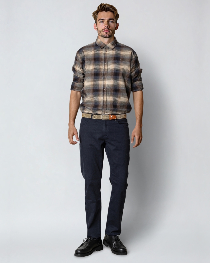 Dylan Ternet Flannelskjorte