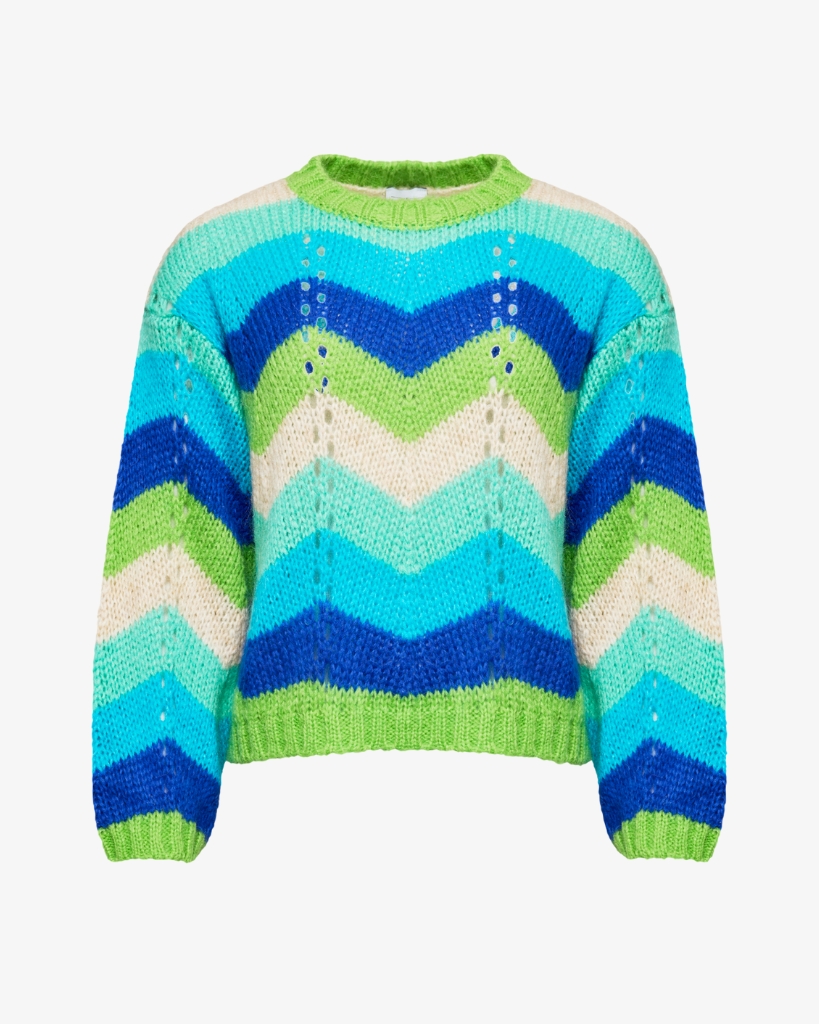 Lene Beier Vind I Håret Strik Blå