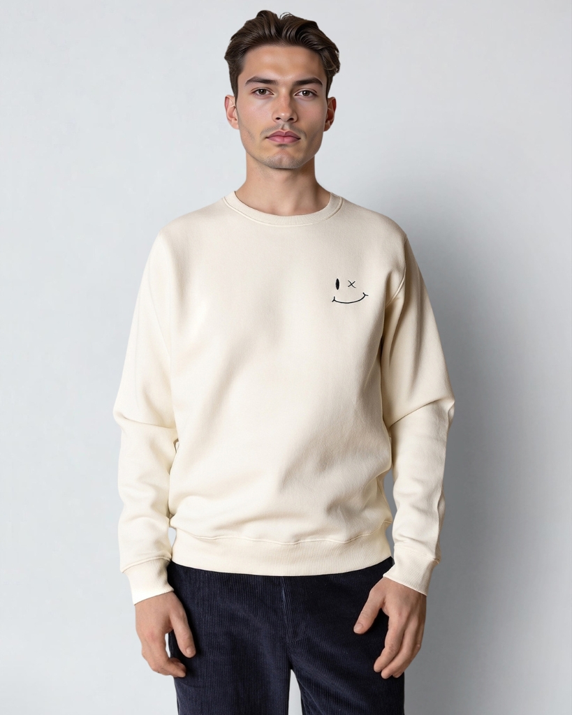 Clean Cut Patrick Sweatshirt Ecru