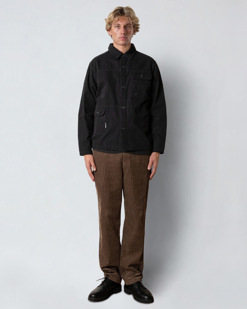 Fat Moose Dereck Overshirt Sort