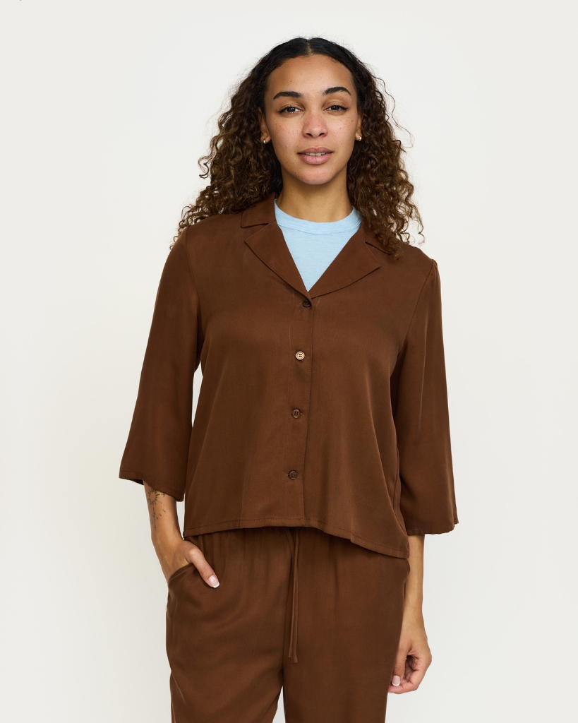 Soft Rebels Uma Skjorte Brun
