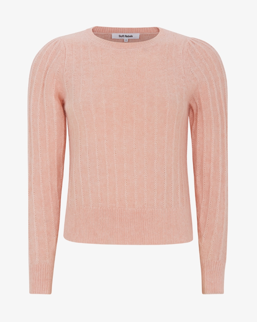 Soft Rebels Tones Striktrøje Lyserød