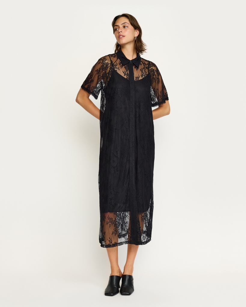 Soft Rebels Laurel Kjole Sort