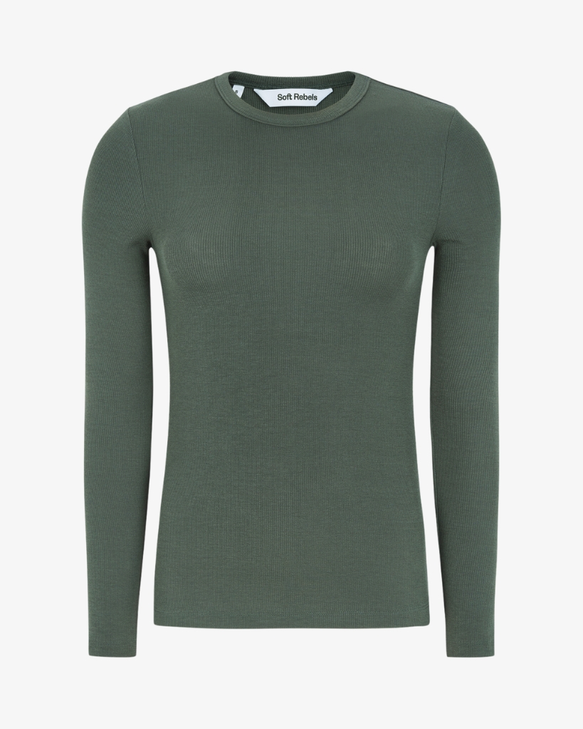 Soft Rebels Fenja Top Grøn