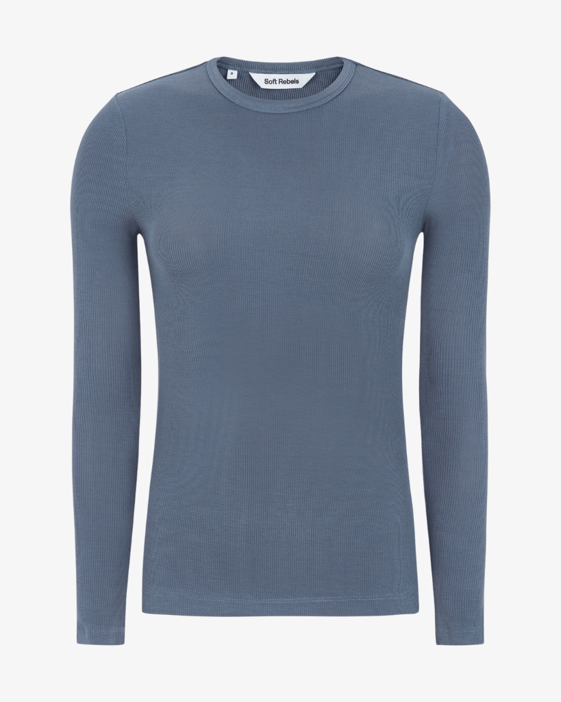 Soft Rebels Fenja Top Blå