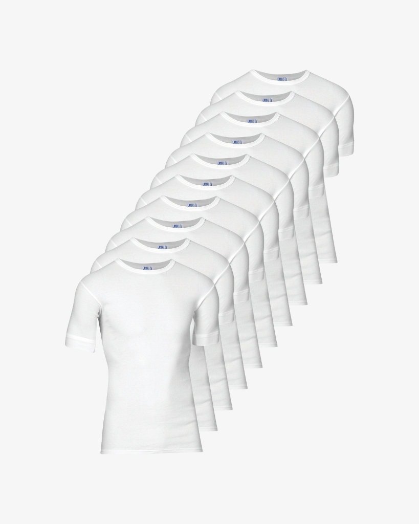 JBS Original 10-Pak T-shirts Hvid