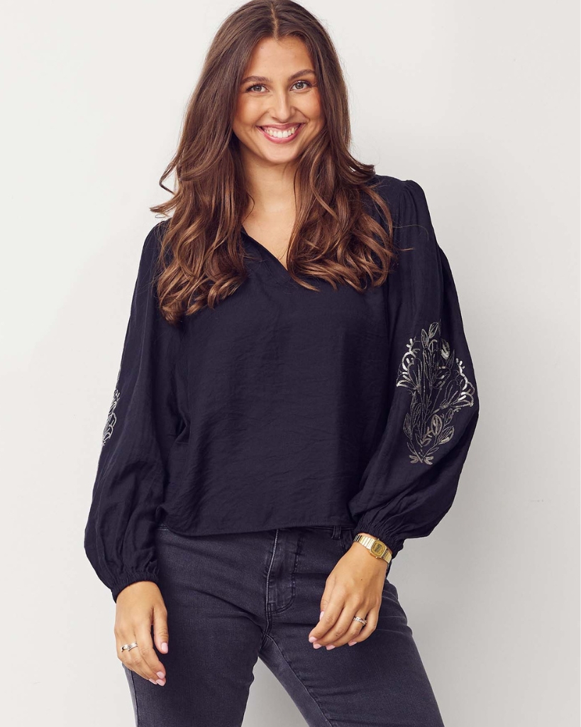 Isay Elly New Bluse Sort