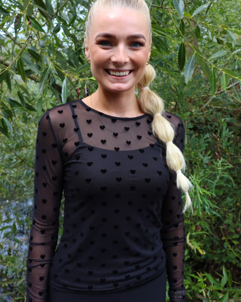 Liberte Mesh T-shirt Sort