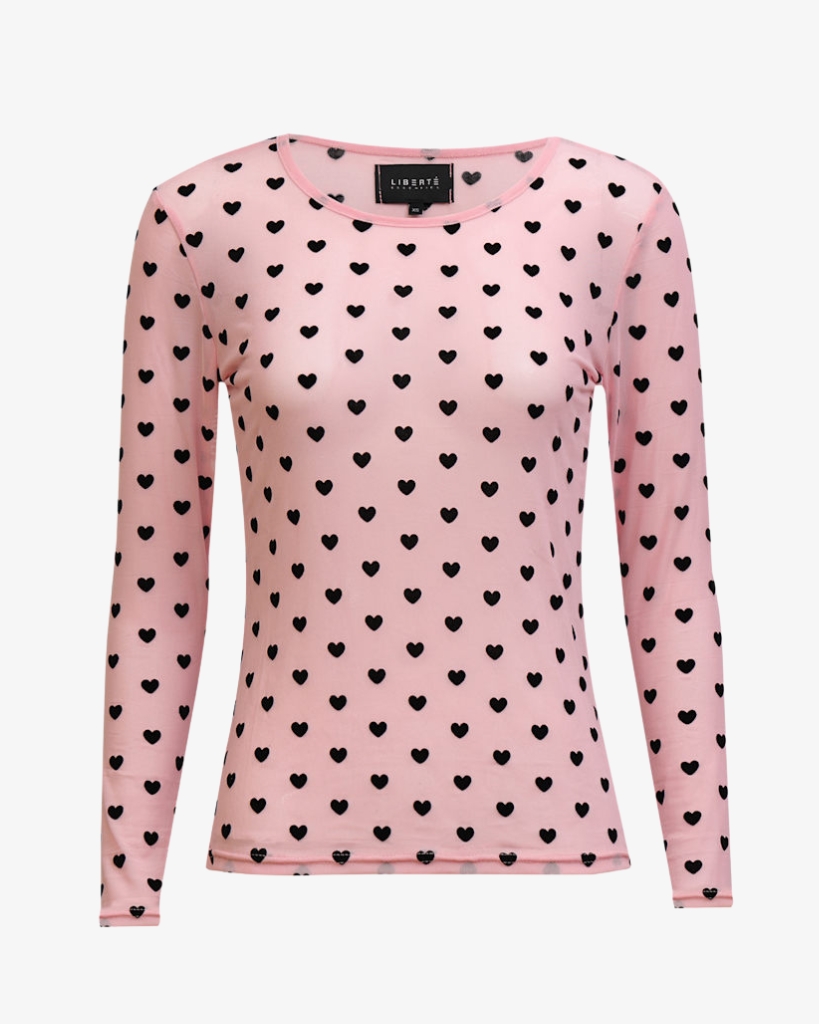 Liberte Mesh T-shirt Rosa