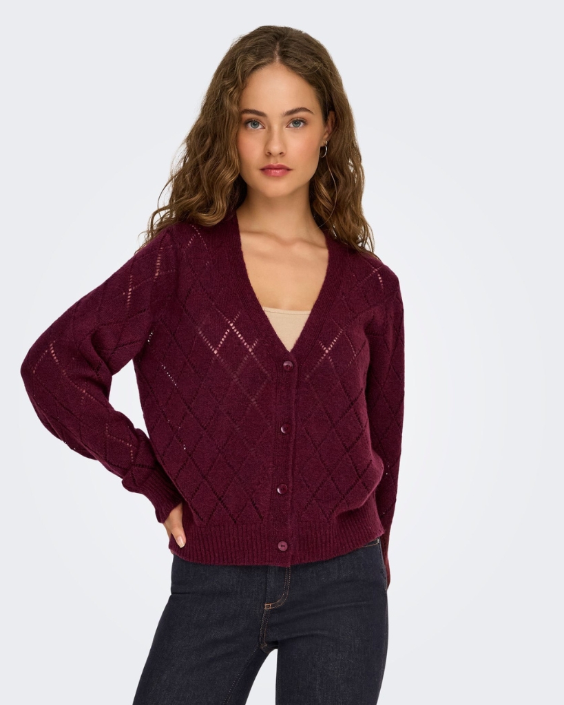 JDY Letty Cardigan Rød