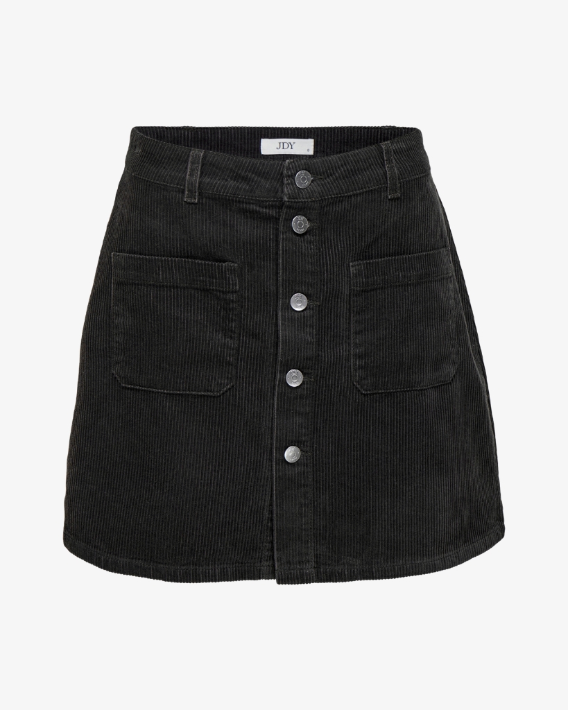 JDY Shiraz Corduroy Nederdel Sort