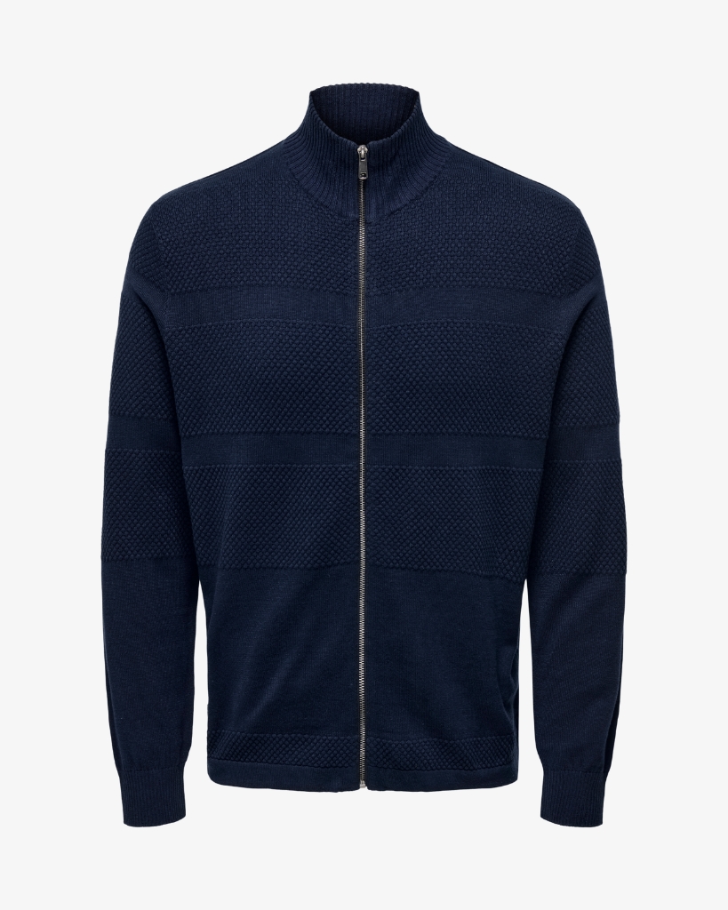 Only and Sons Malik Strik Cardigan Navy