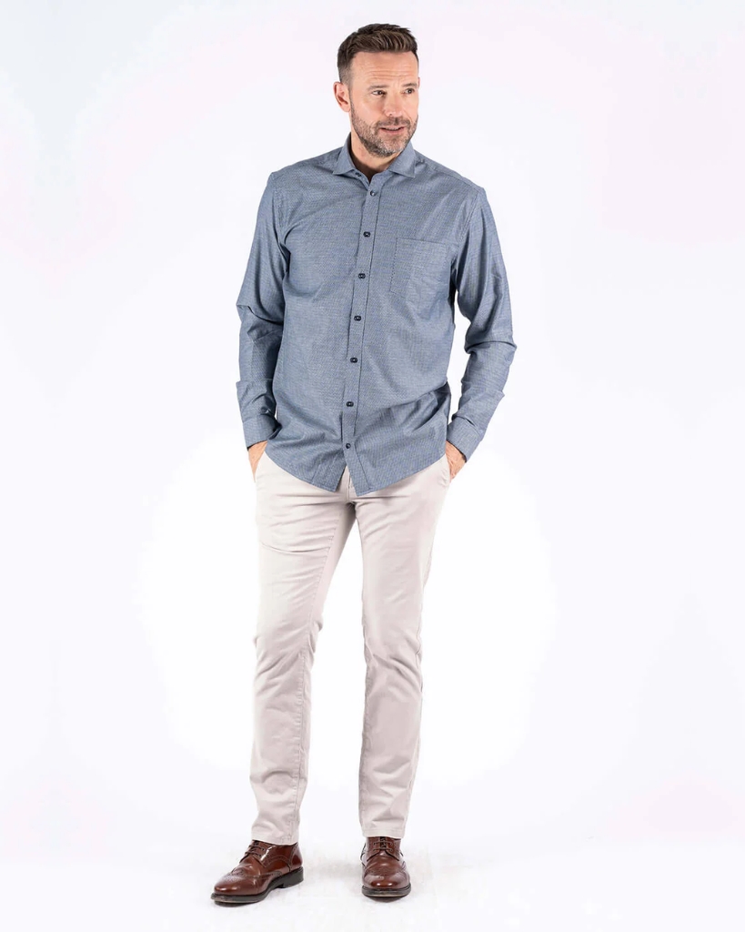 Pre End Fellini Stretch Skjorte Navy