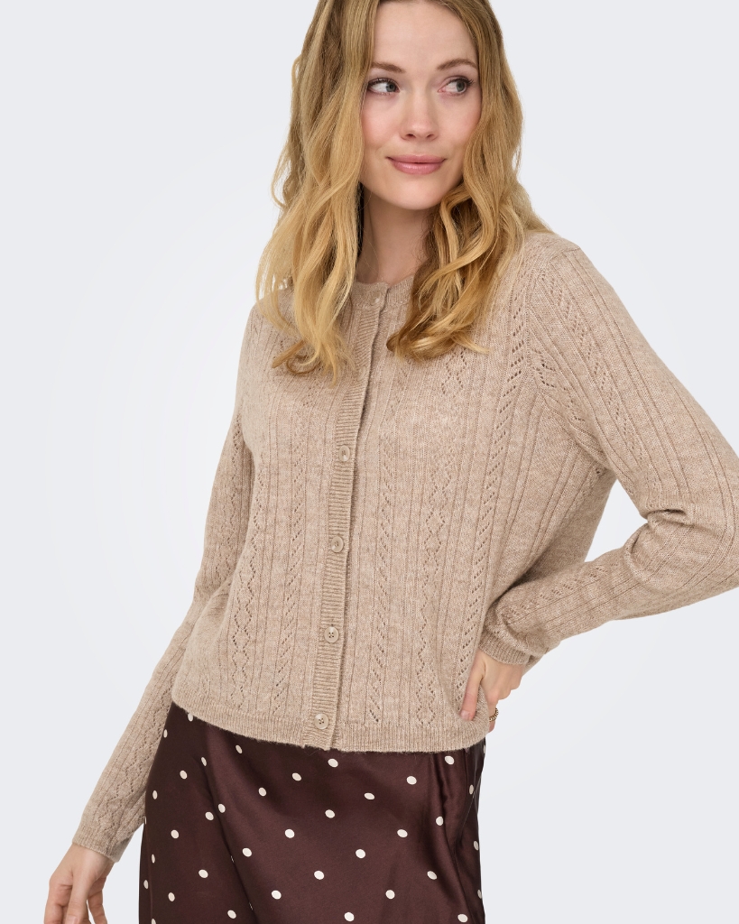 JDY April Life Cardigan Sand
