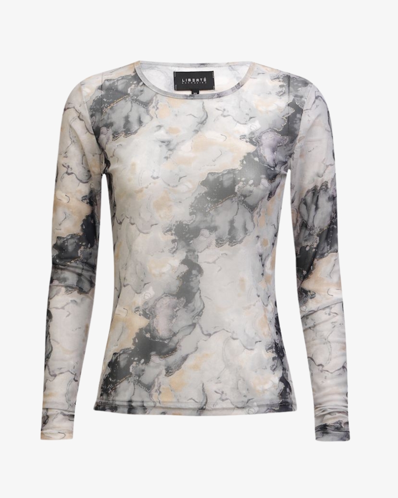 Liberte Mesh T-shirt Grå