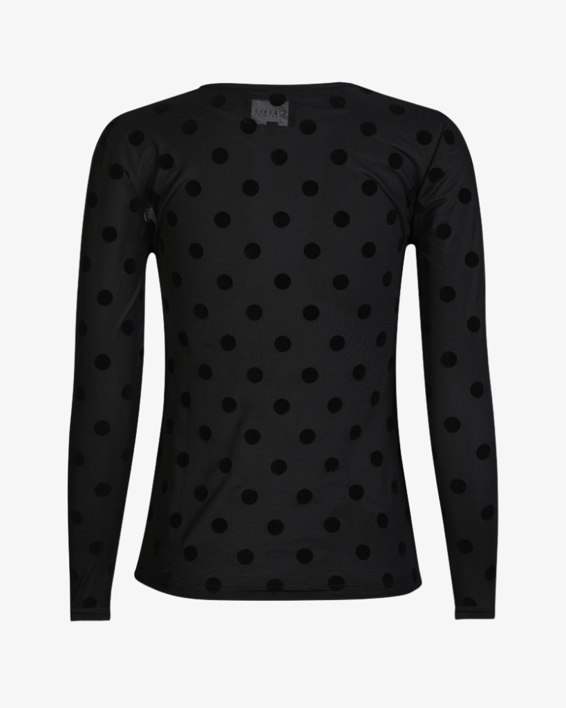 Liberte Mesh T-shirt Sort Dot