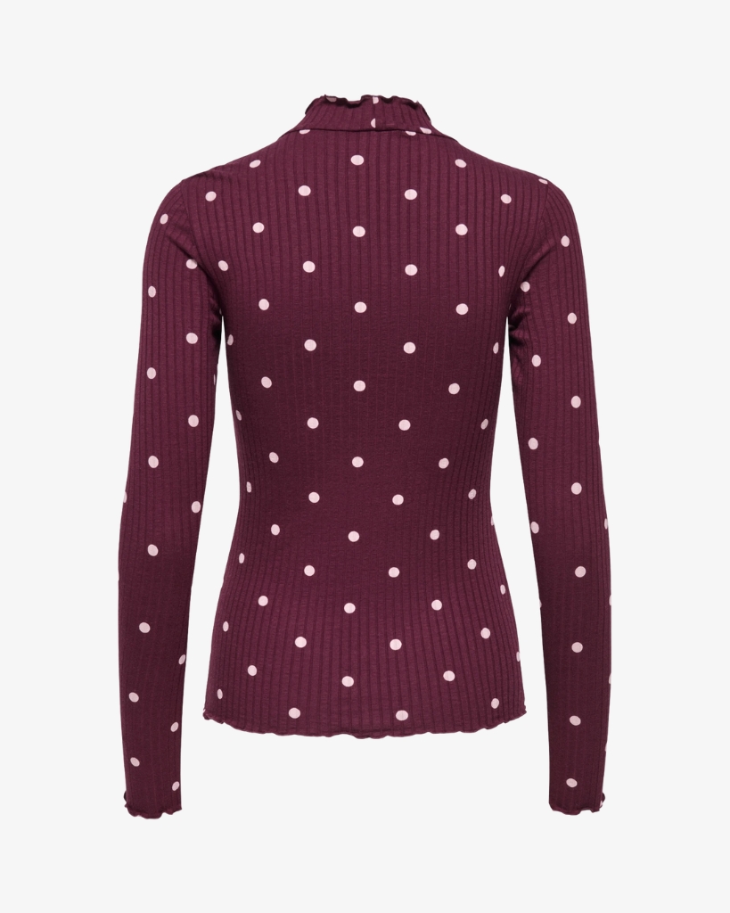 JDY Fransiska T-shirt Bordeaux/Rosa