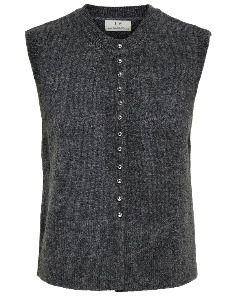 JDY Rea Vest Mørkegrå Melange