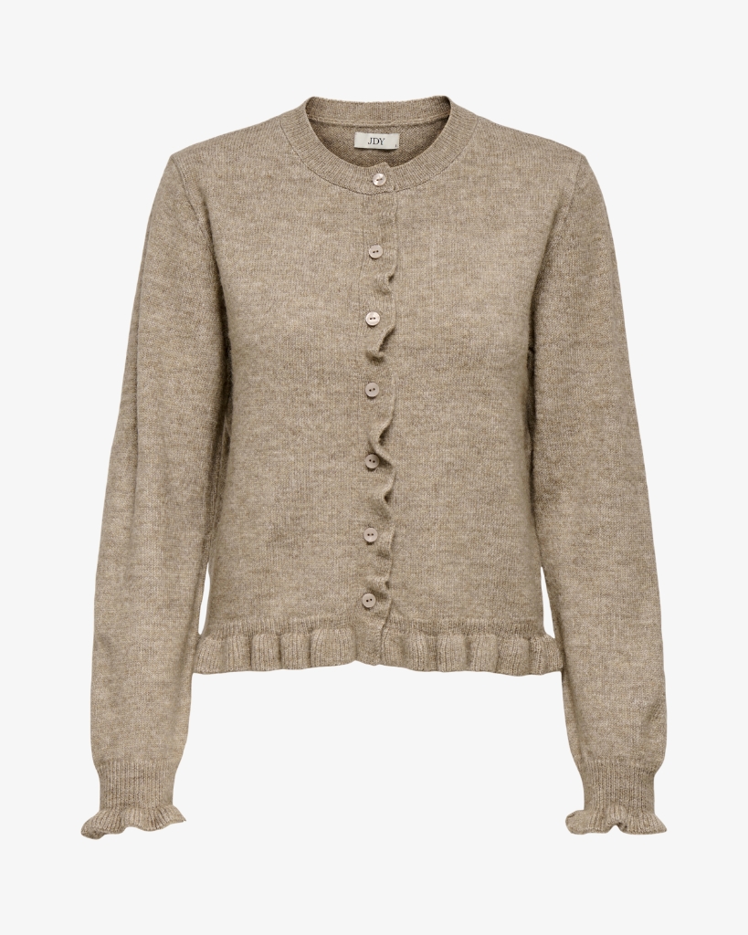 JDY Letty Frill Cardigan Sand