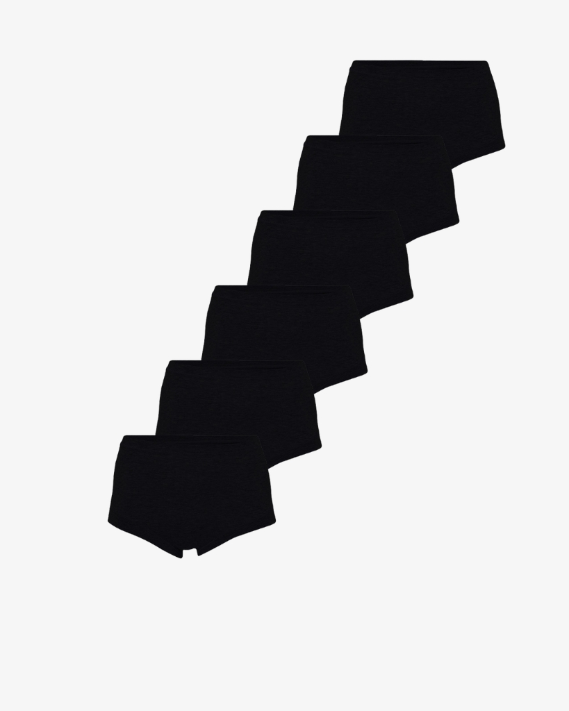 JBS of Denmark 6-pak Bambus Maxi Trusser Sort