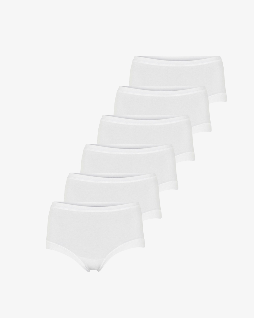 JBS of Denmark 6-pak Bambus Maxi Trusser Hvid