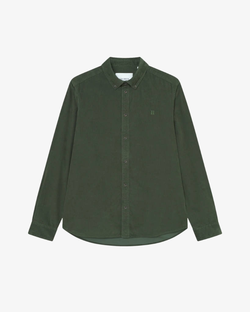 Les Deux Konrad Pinwale Skjorte Grøn
