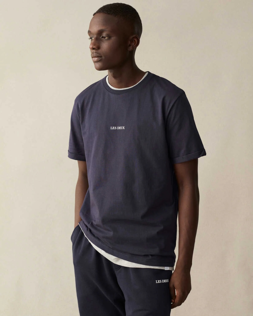 Les Deux Lens T-Shirt Dark Navy