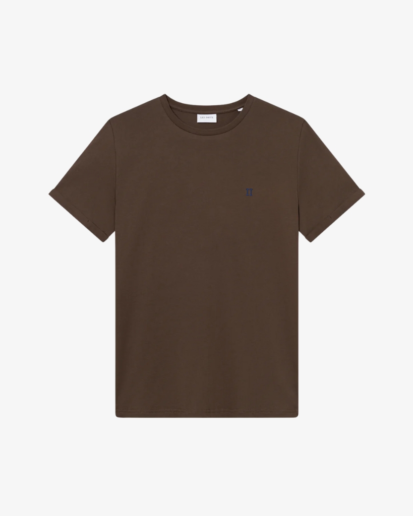 Les Deux Nørregaard Contrast T-Shirt Brun